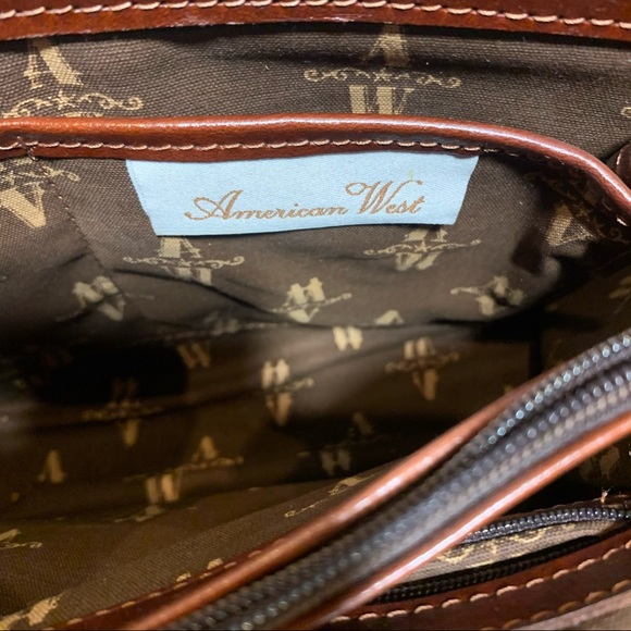 American West tooled leather purse EUC - Picture 12 of 16